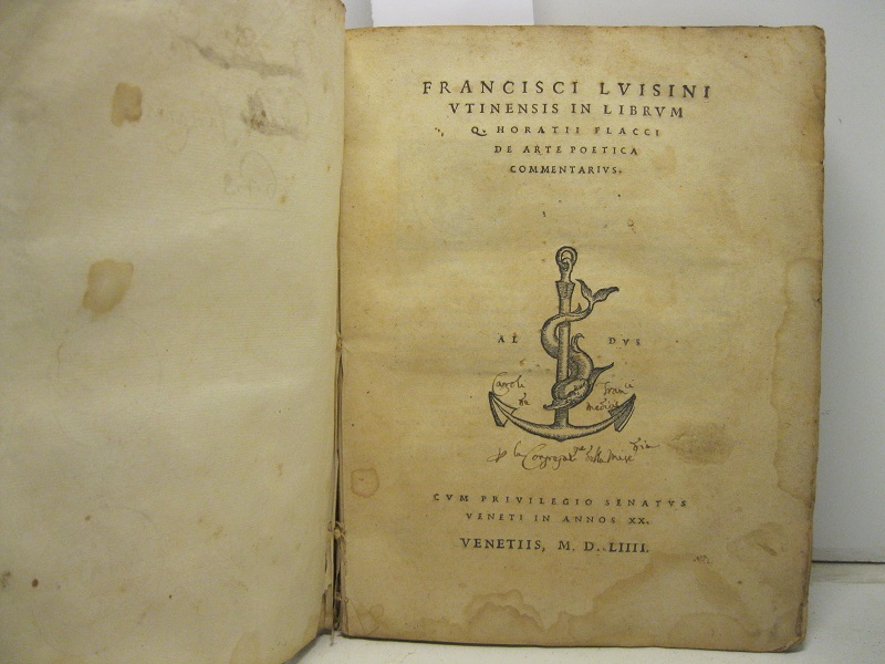 Francisci Luisini utinensis in librum Q. Horatii Flaccii de arte poetica commentarius